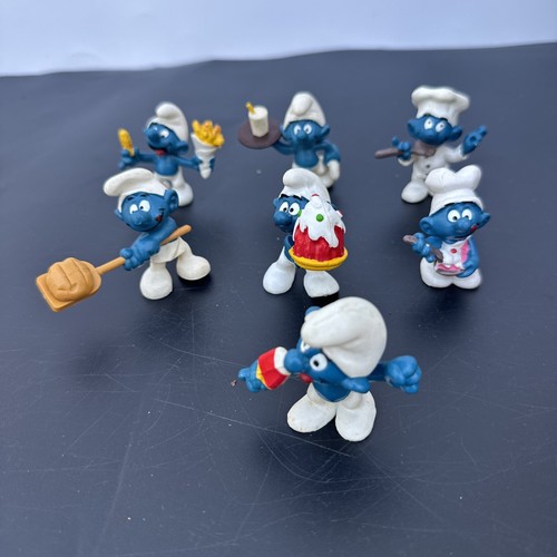 Cooking smurfs lot cake - of, 7